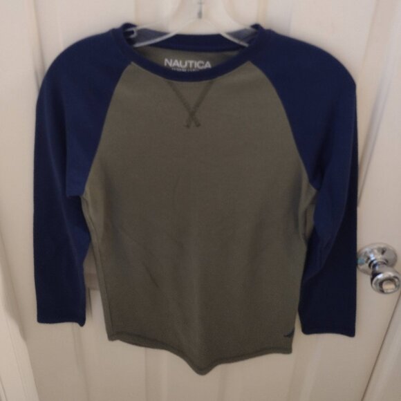 Boys 10-12 Nautica waffle knit shirt - Ships fast! - Picture 1 of 3